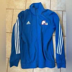 ⭐️Brand New⭐️ Blue Adidas jacket. Denver Avalanche hockey Quebec Nordiques.
